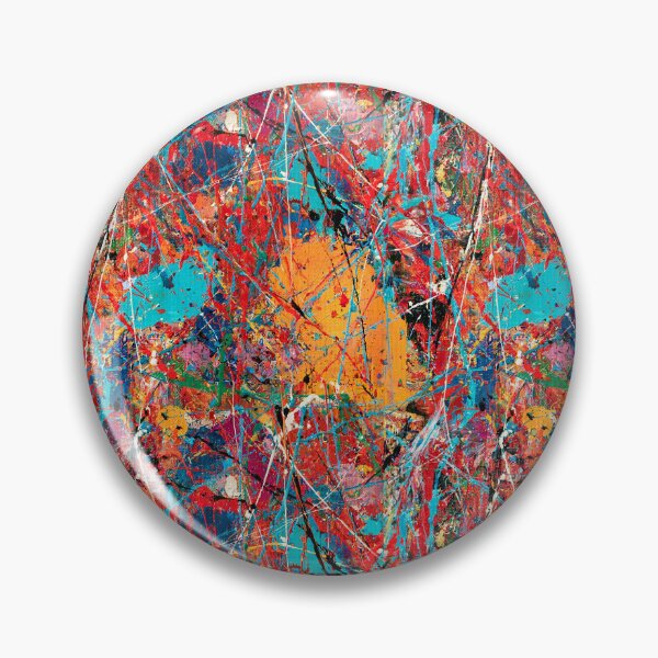 Item preview, Electric Color Collision Abstract Splatter Pattern designed and sold by Moisky Patterns.