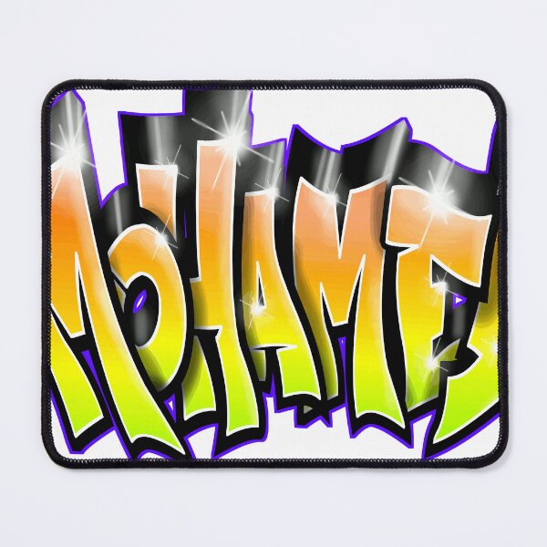 Item preview, MOHAMED Name Graffiti Orange – Cool Custom Street Art Gift designed and sold by BlachGallery.