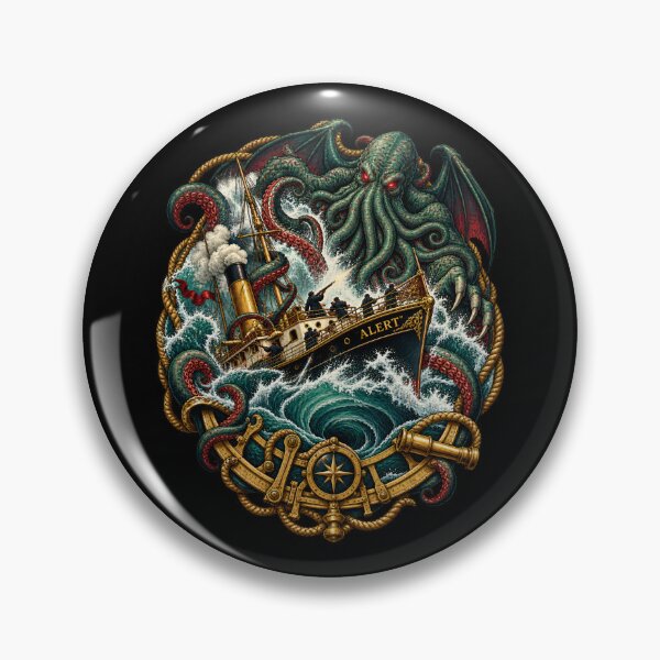 Item preview, H. P. Lovecraft: Alert in the Cthulhu Maelstrom designed and sold by Fenay Designs.