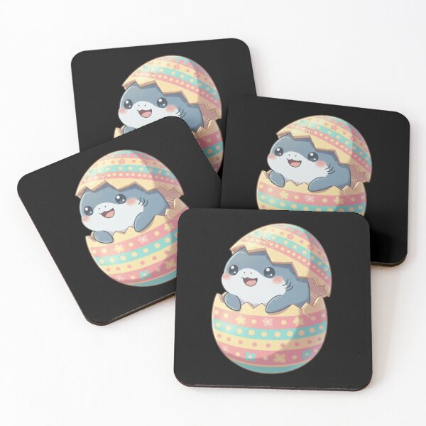Item preview, Cute Easter Egg Shark designed and sold by Nature's Chibis.