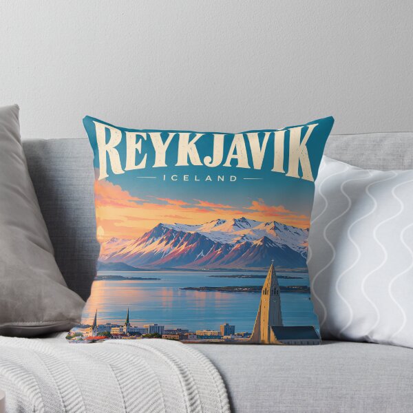 Item preview, Vintage Reykjavik Iceland Travel designed and sold by Imaginationbeyond.