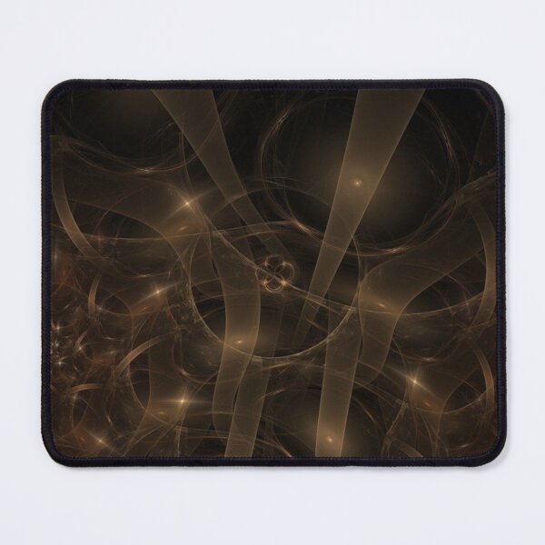 Item preview, Golden Brown Abstract Fractal Art – Elegant Dark Luxury Design designed and sold by shoppersgallery.