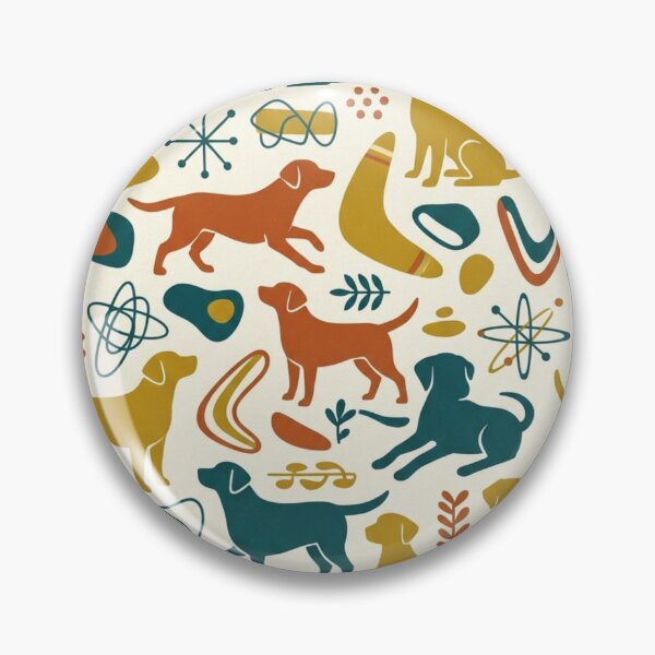 Item preview, Mid-Century Labradors – Vintage Retro Style Dog Pattern designed and sold by Goodthingstree.