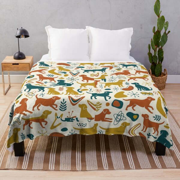 Item preview, Mid-Century Labradors – Vintage Retro Style Dog Pattern designed and sold by Goodthingstree.
