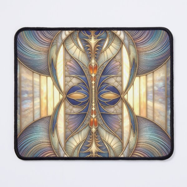 Item preview, Art Nouveau Stained Glass Symmetrical Panel designed and sold by Frackxion.