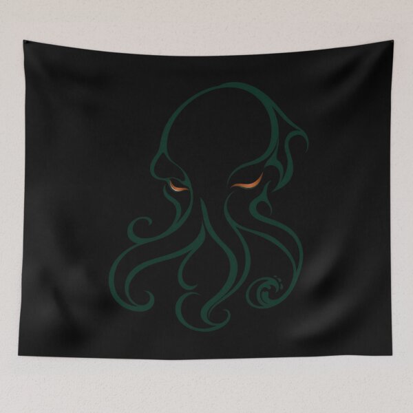 Item preview, H. P. Lovecraft: Emerald Cthulhu Silhouette designed and sold by Fenay Designs.