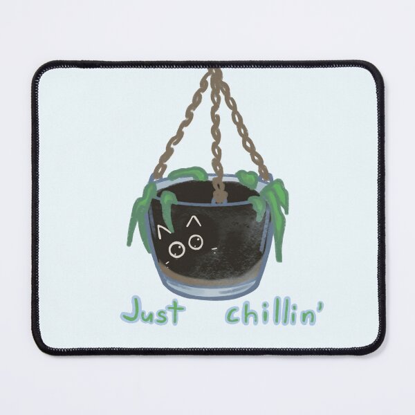Item preview, Just Chillin Cute Cat Plant Pot Hanging Planter designed and sold by KariBordz.