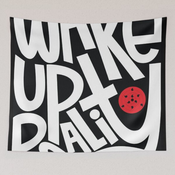 Item preview, Wake Up To Reality - Bold Anime Streetwear designed and sold by DemanDFashionFactroy.