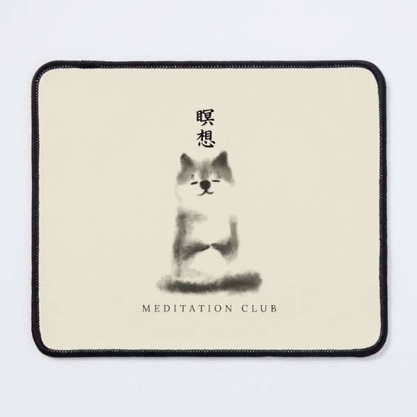 Item preview, Meditation Club – Meditating Shiba Inu Zen Dog Art designed and sold by YohakuPause.