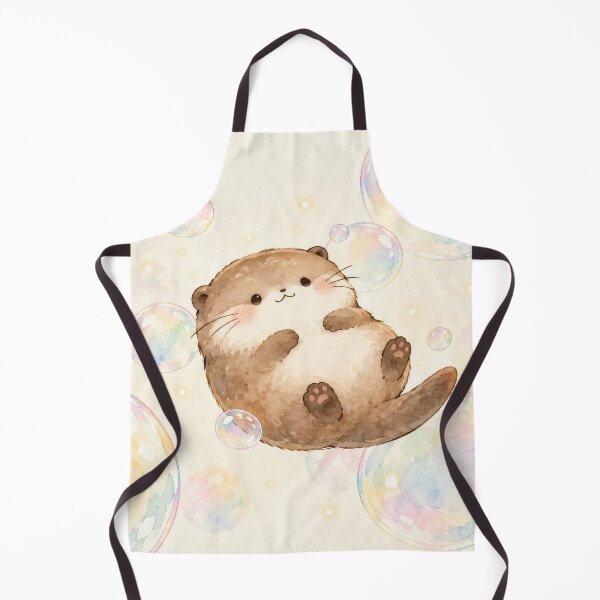 Item preview, Otter Floating Among Pastel Rainbow Bubbles designed and sold by AshiraCreations.