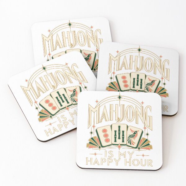 Item preview, Mahjong Is My Happy Hour - Art Deco Mahjong Player Gift designed and sold by Mygoodees.