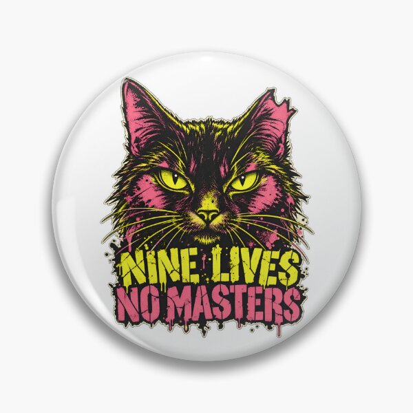 Item preview, H. P. Lovecraft Readers: Nine Lives Punk Cat designed and sold by Fenay Designs.
