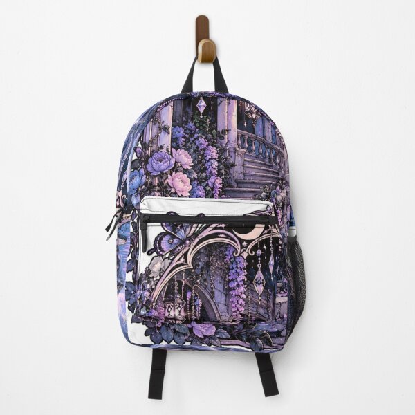 Item preview, Gothic Moonlit Waterfall and Enchanted Castle Art designed and sold by ElysianWardrobeCo.