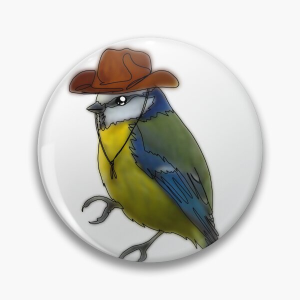 Item preview, Tim the tit bird in cowboy hat- animalzinhats designed and sold by Ashley’sAnimalz.