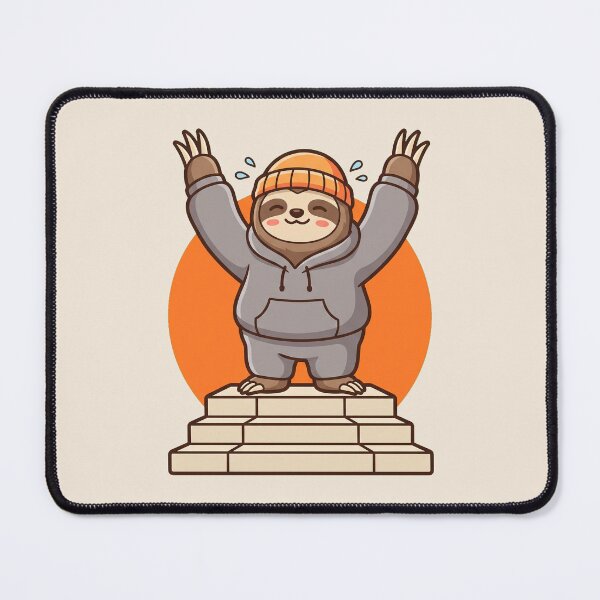 Item preview, Workout Sloth Victory on the Stairs designed and sold by Rariks.