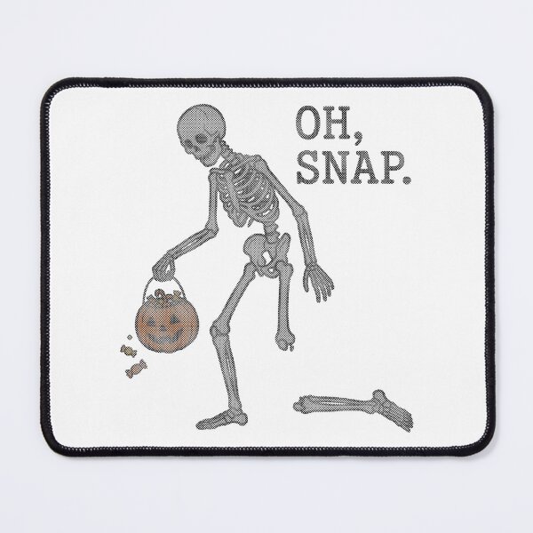Item preview, Funny Halloween Oh Snap Skeleton Broken Leg Pumpkin Candy designed and sold by mareix.