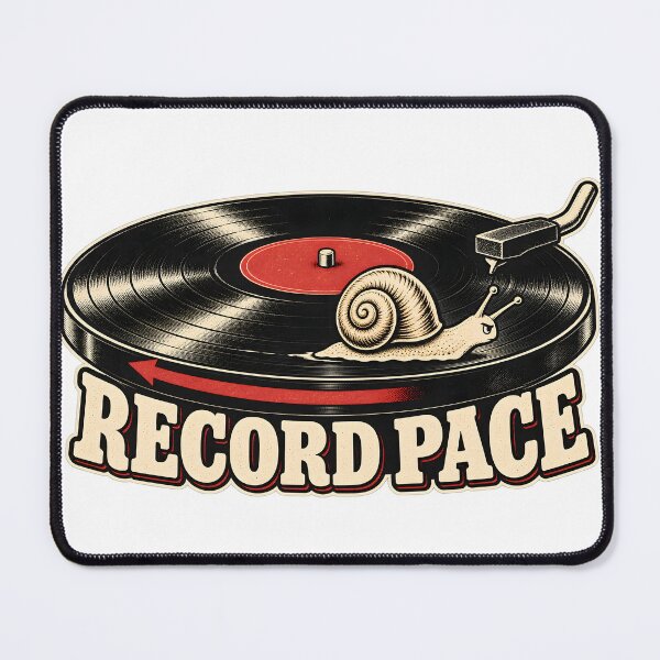 Item preview, Record Pace - Snail Racing Around a Vinyl Record designed and sold by Digipeel.