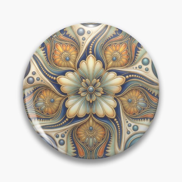 Item preview, Psychedelic Evil Eye Mandala Floral Design designed and sold by Frackxion.