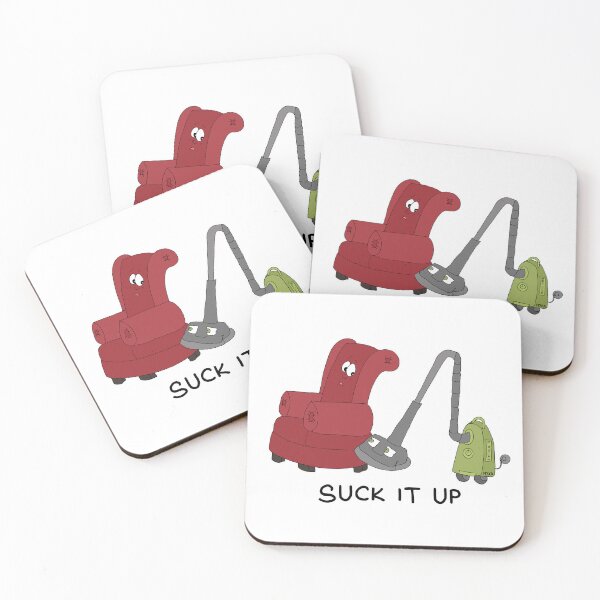 Item preview, Suck It Up | Funny Vacuum Cleaner Visual Pun Sticker designed and sold by MyxaART.