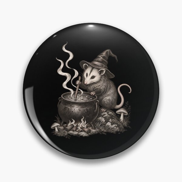 Item preview, Vintage Witch Opossum Graphic Tee designed and sold by sollunadesignns.