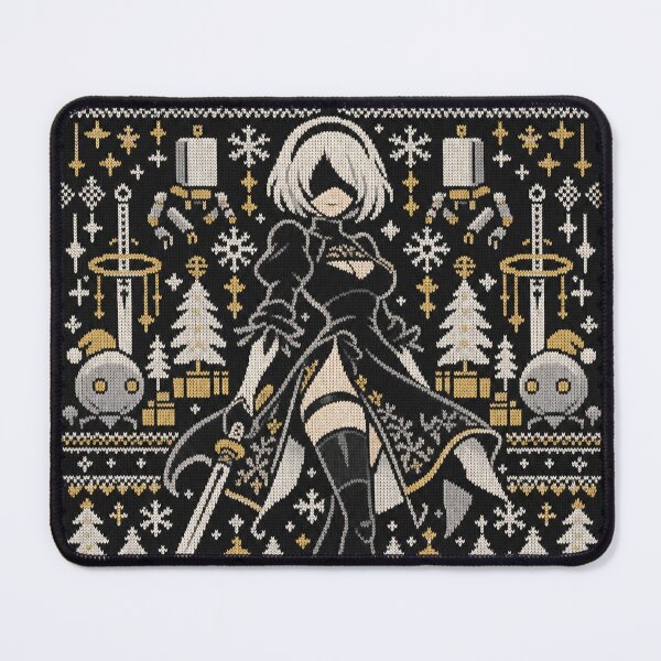 Item preview, 2B NieR Automata Android Nordic Christmas Sweater Knit designed and sold by Quoteez.