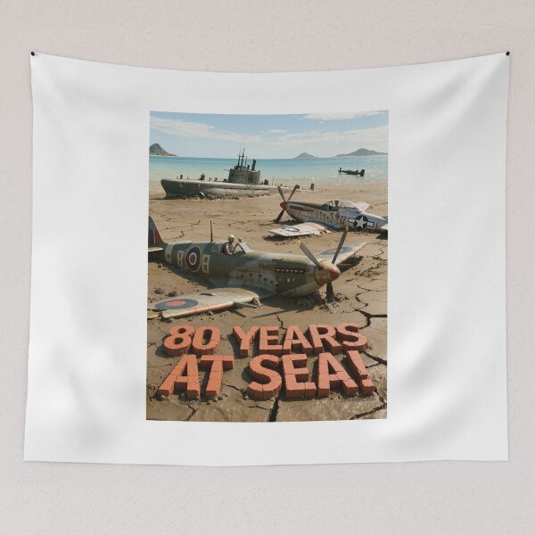 Item preview, 80 Years At Sea Print designed and sold by Lichentroupe63.