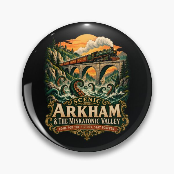 Item preview, H. P. Lovecraft: Scenic Arkham Steam Journey designed and sold by Fenay Designs.