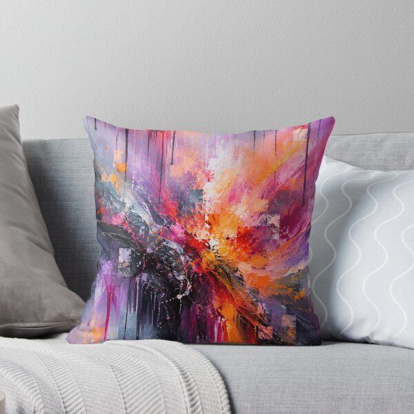 Item preview, Supernova Dream - Abstract Art Print in Purple and Orange designed and sold by Joey Santiago.