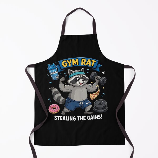 Item preview, Gym Rat Funny Raccoon Lifting Weights Shirt - Stealing The Gains designed and sold by StrongEveryDayStore.
