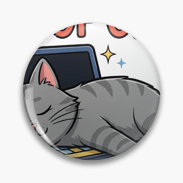 Item preview, Out Of Office Funny Cat On Laptop Sticker designed and sold by MojoHill.