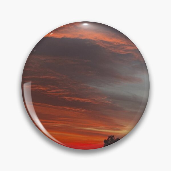 Item preview, Blazing Horizon - Fiery Red Sunset Over Mountains Silhouette designed and sold by SMARRIMENTO BLU.