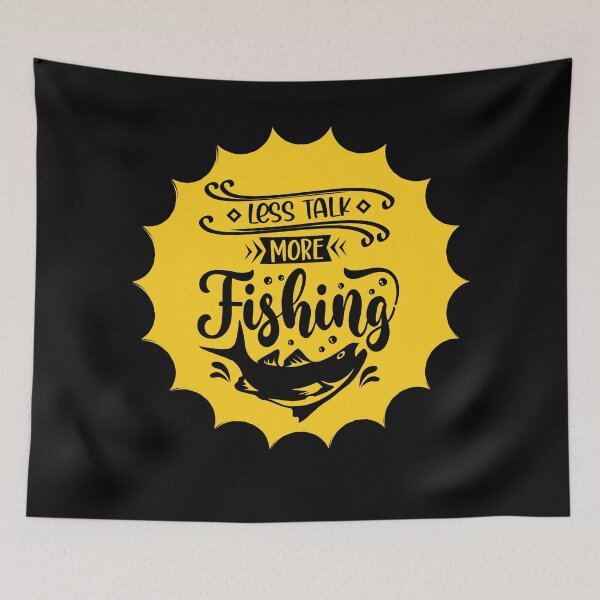 Item preview, Less Talk More Fishing (Fishing Humor) designed and sold by lovewhatyoudo.