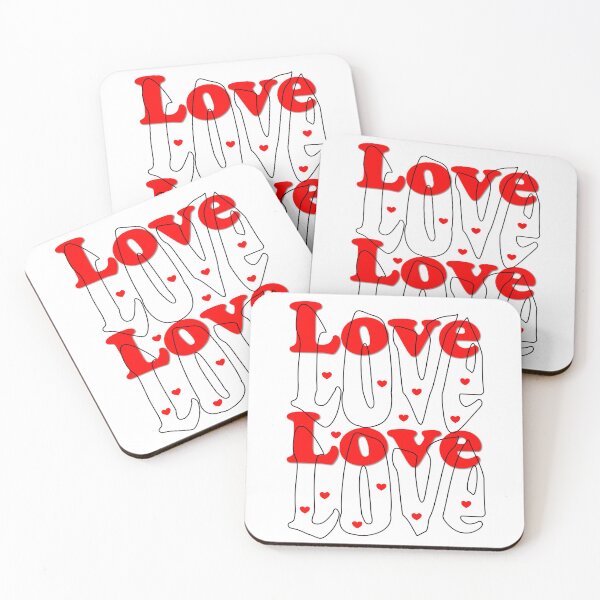 Item preview, LOVE word art designed and sold by Sonia Jones Art.