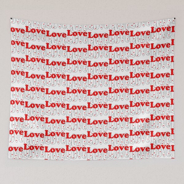 Item preview, LOVE word art designed and sold by Sonia Jones Art.