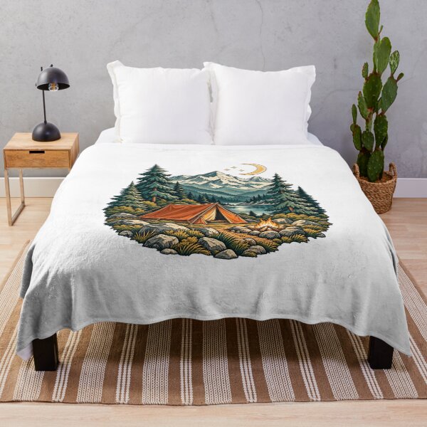 Item preview, Alpine Camp under the Moon designed and sold by cybersilverhand.