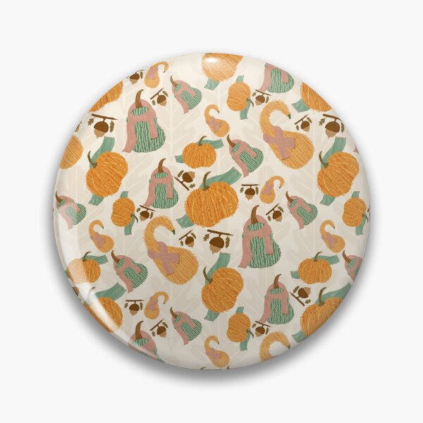 Item preview, Cute Autumn Gourds with Scarves | Fall Vibes Seamless Pattern designed and sold by WenjuanArt.