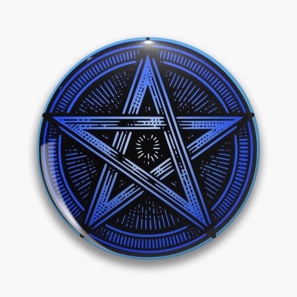 Item preview, Blue Pentacle Magick Pagan Witch Sacred Symbol designed and sold by Witch Joseph.