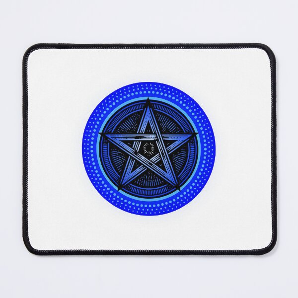 Item preview, Blue Pentacle Magick Pagan Witch Sacred Symbol designed and sold by Witch Joseph.