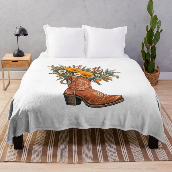 Item preview, Desert Flowers in a Cowboy Boot designed and sold by cybersilverhand.