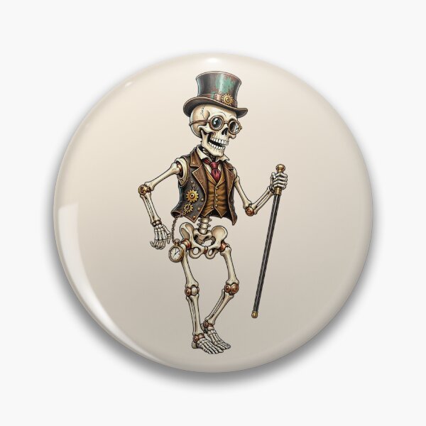 Item preview, Funny Steampunk Dancing Skeleton – Victorian Gentleman designed and sold by SweetLilith.