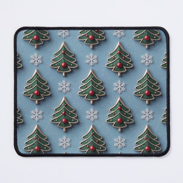 Item preview, Christmas Tree and Snowflake Decorative Pattern designed and sold by Mike Kiev art.