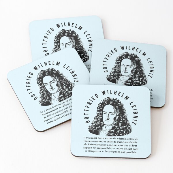 Item preview, Gottfried Wilhelm Leibniz quote: Il y a aussi deux sortes de vérités, celles de Raisonnement et celle de Fait. designed and sold by artbleed.