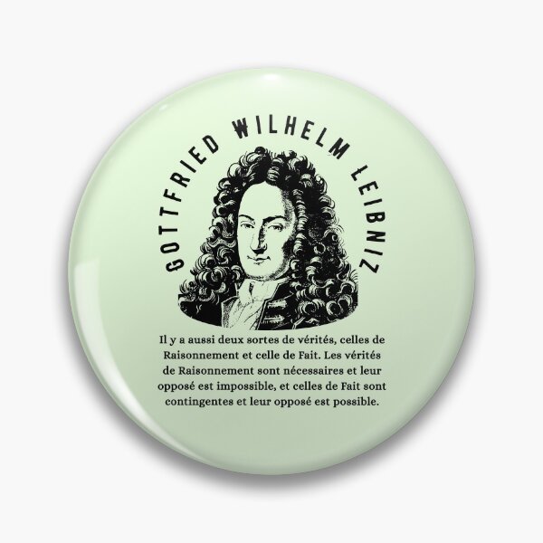 Item preview, Gottfried Wilhelm Leibniz quote: Il y a aussi deux sortes de vérités, celles de Raisonnement et celle de Fait. designed and sold by artbleed.