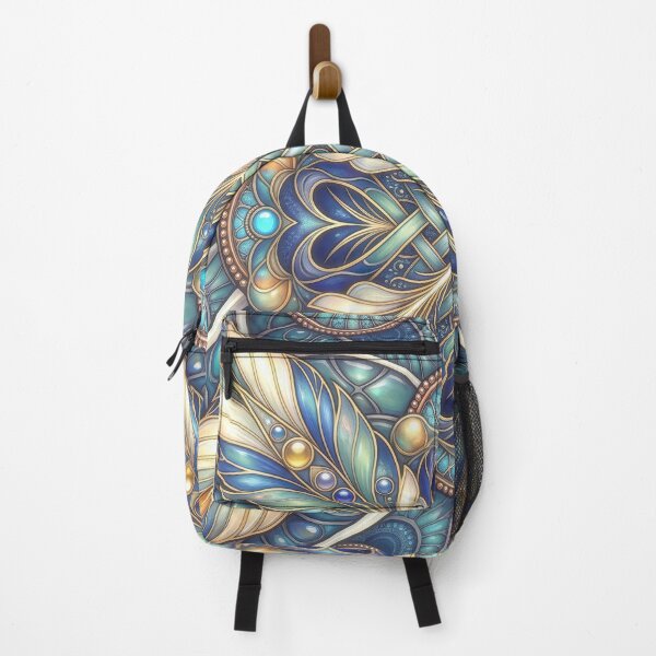 Item preview, Ornate Celtic Feathers Teal Blue Mandala designed and sold by Frackxion.