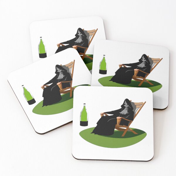 Item preview, Reaper in Wooden Deck Chair designed and sold by For-Cat Studio.