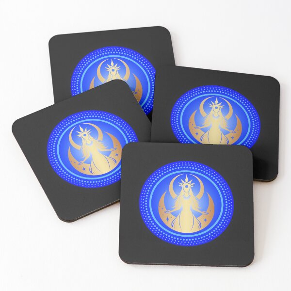 Item preview, Blue and Gold Moon Goddess Design designed and sold by Witch Joseph.