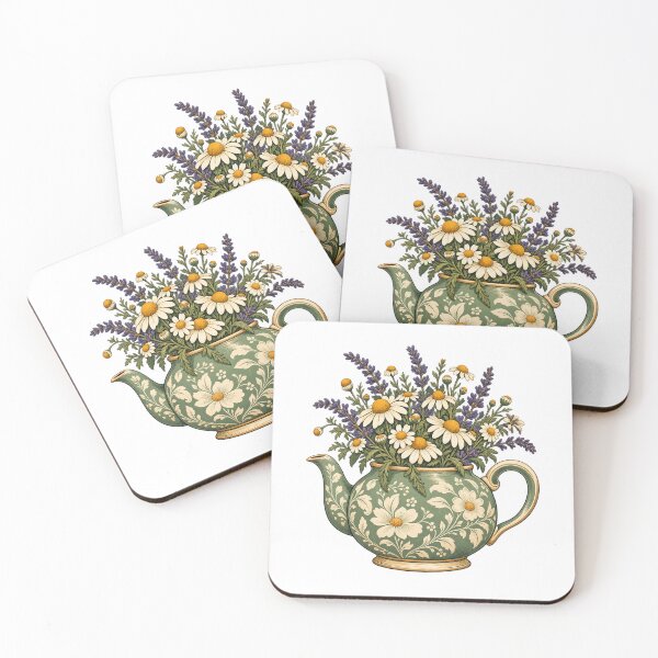 Item preview, Wildflower Teapot designed and sold by cybersilverhand.