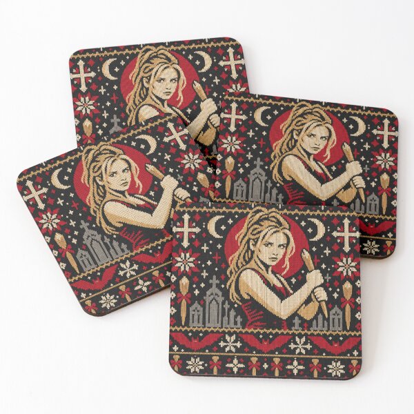 Item preview, Buffy the Vampire Slayer Gothic Christmas Sweater Knit designed and sold by Quoteez.