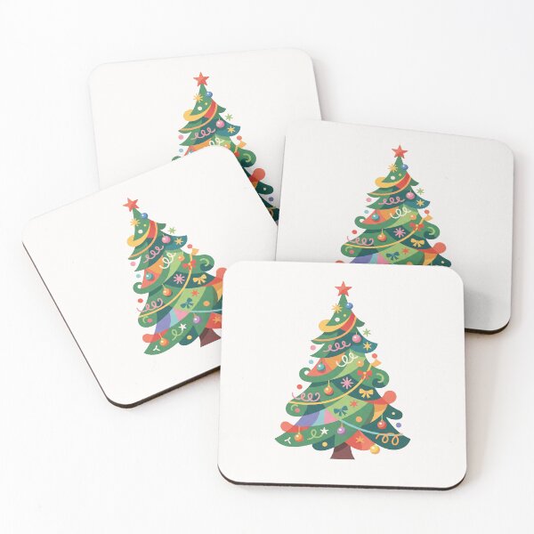 Item preview, Minimalist Whimsical Christmas Tree Pastel Scandinavian Art designed and sold by Hixart.