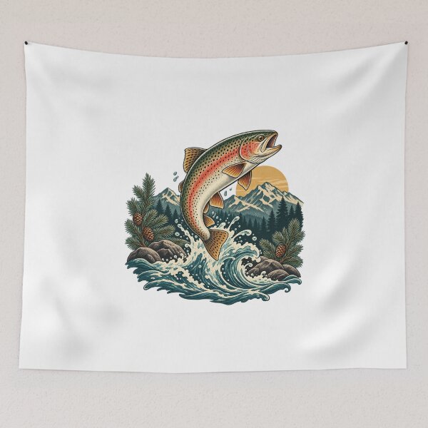 Item preview, Trout River Emblem designed and sold by cybersilverhand.